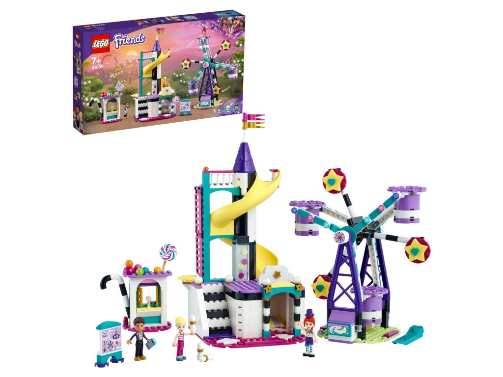 фото Конструктор lego friends волшебное колесо обозрения и горка 545 дет. 41689