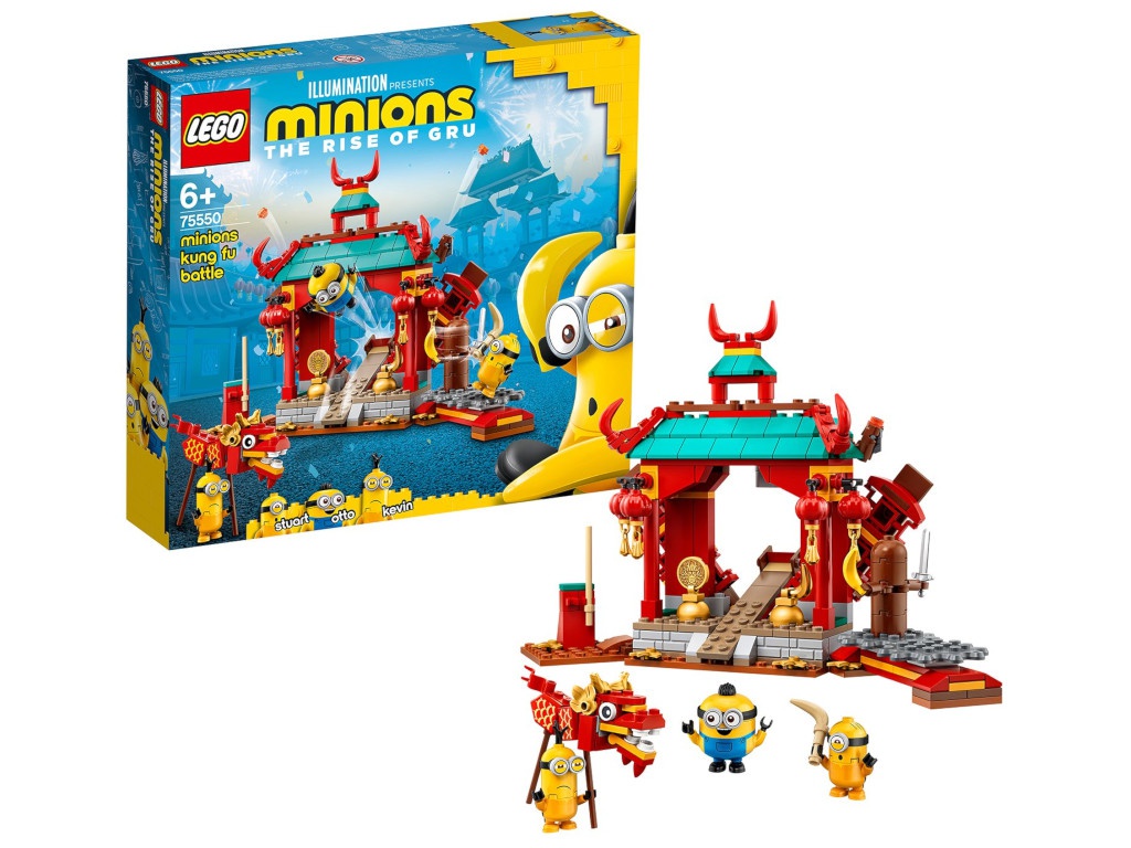 Конструктор Lego Minions Миньоны: бойцы кунг-фу 310 дет. 75550