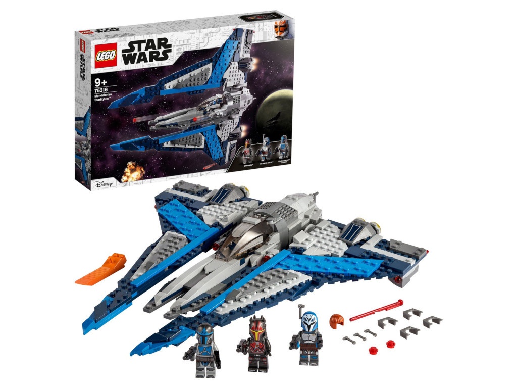 Конструктор Lego Star Wars Звездный истребитель мандалорцев 544 дет. 75316 трансформер 1 toy звездный защитник истребитель серо красно голубой