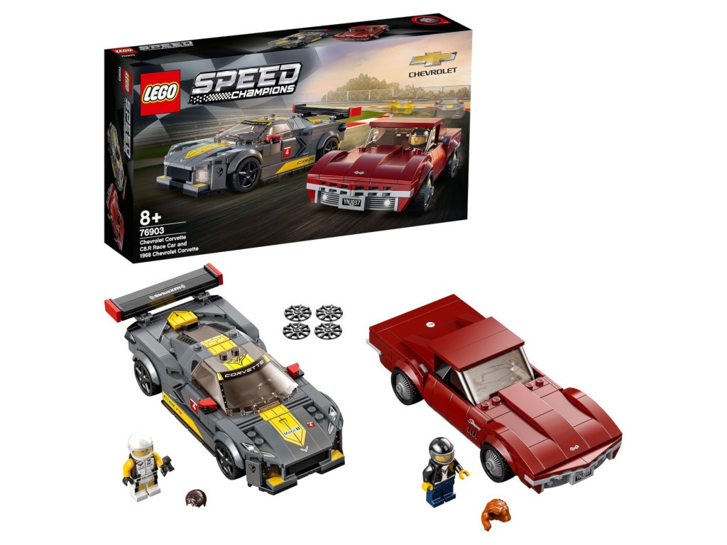 

Конструктор Lego Speed Champions Chevrolet Corvette C8.R Race Car and 1968 Chevrolet Corvette 512 дет. 76903, 76903