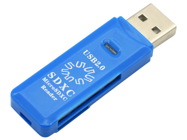 

Карт-ридер 5bites USB 2.0 / SD / TF / USB Plug RE2-100BL, RE2-100BL