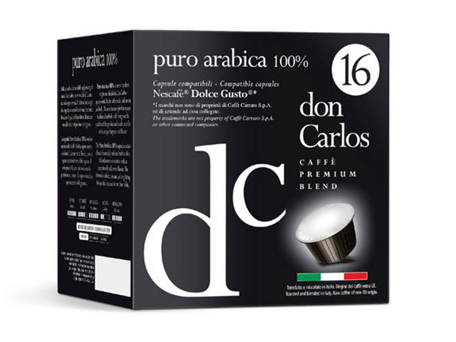Капсулы для кофемашин Don Carlos Puro Arabica 16шт стандарта Dolce Gusto капсулы для кофемашин carraro puro arabica 16шт стандарта dolce gusto