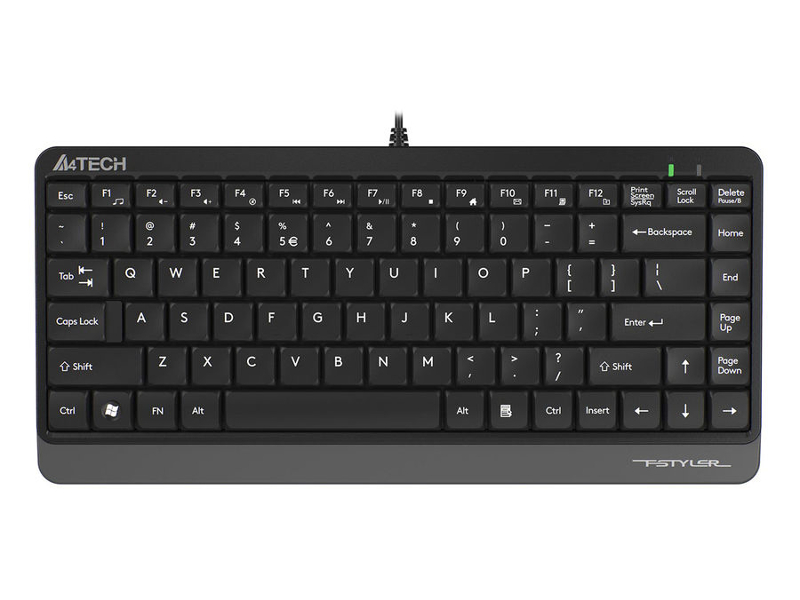 Клавиатура A4Tech Fstyler FK11 Black-Grey клавиатура a4tech kv 300h grey usb