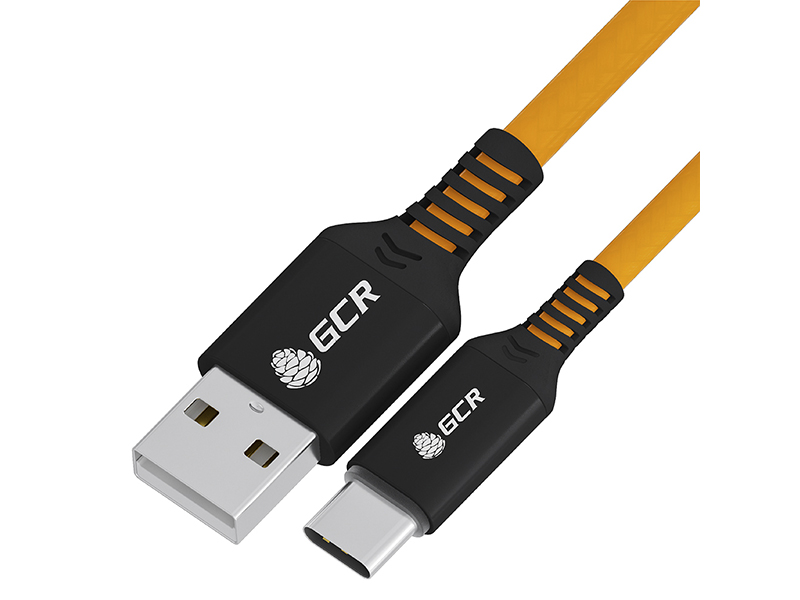 

Аксессуар GCR QC USB - Type-C 1m Orange GCR-53633, GCR-53633