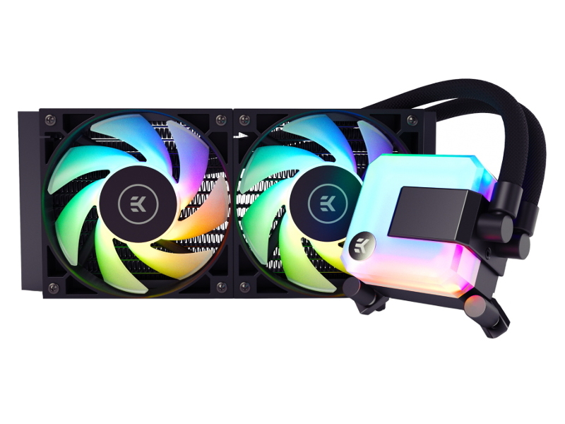 фото Водяное охлаждение ekwb ek-aio 280 d-rgb (intel lga1150/1151/1155/1156/1200/2011/2011-3/2066/1200 amd am4)