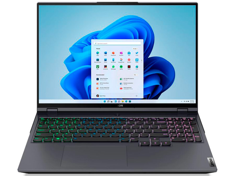 фото Ноутбук lenovo legion 5 pro 16ach6h grey 82jq00hcru (amd ryzen 5 5600h 3.3 ghz/16384mb/512gb ssd/nvidia geforce rtx 3060 6144mb/wi-fi/bluetooth/cam/16.0/2560x1600/windows 11 home)