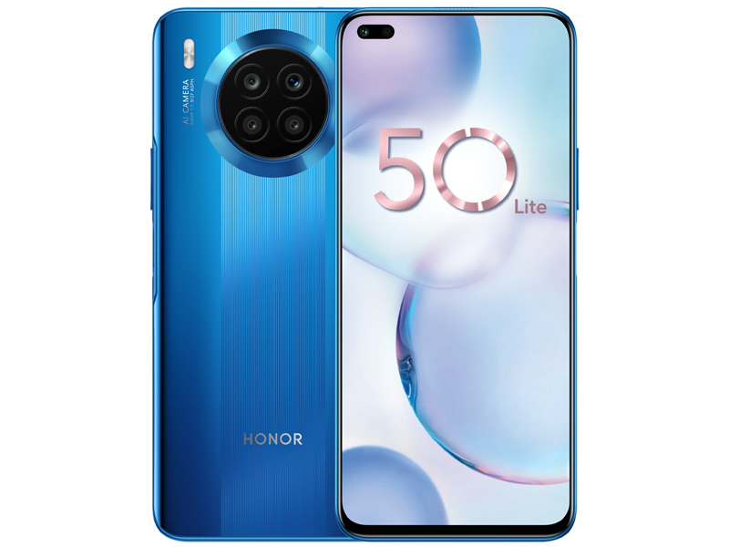 Сотовый телефон Honor 50 Lite 6/128Gb Deep Sea Blue & Wireless Headphones Выгодный набор + серт. 200Р!!! сотовый телефон honor 10 8gb ram 128gb blue