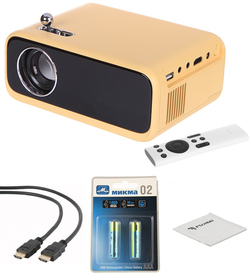 фото Проектор xiaomi wanbo projector mini xs01 yellow выгодный набор + серт. 200р!!!