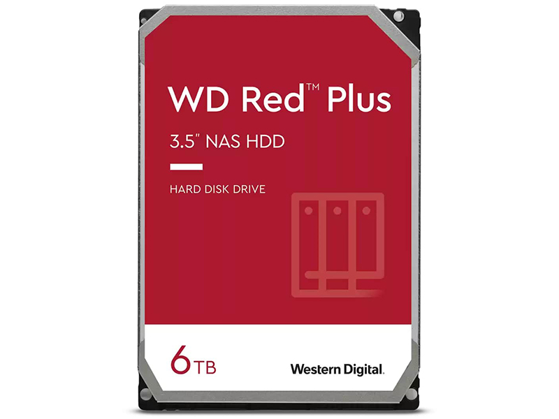 фото Жесткий диск western digital wd red plus 6tb wd60efzx выгодный набор + серт. 200р!!!