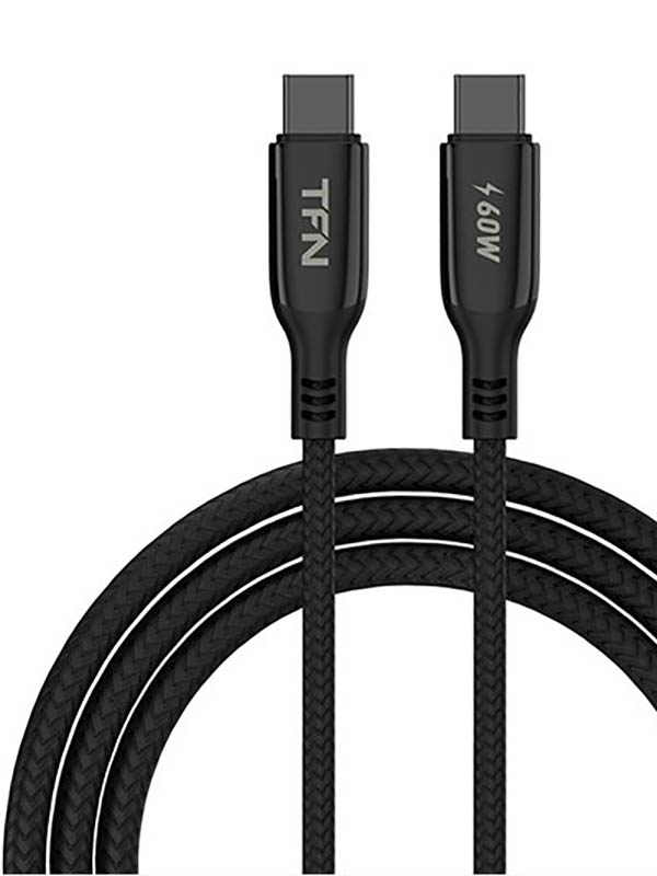 

Аксессуар TFN Blaze Type-C - Type-C- 60W 1.2m Black TFN-C-BLZ-CC1M-BK, TFN-C-BLZ-CC1M-BK