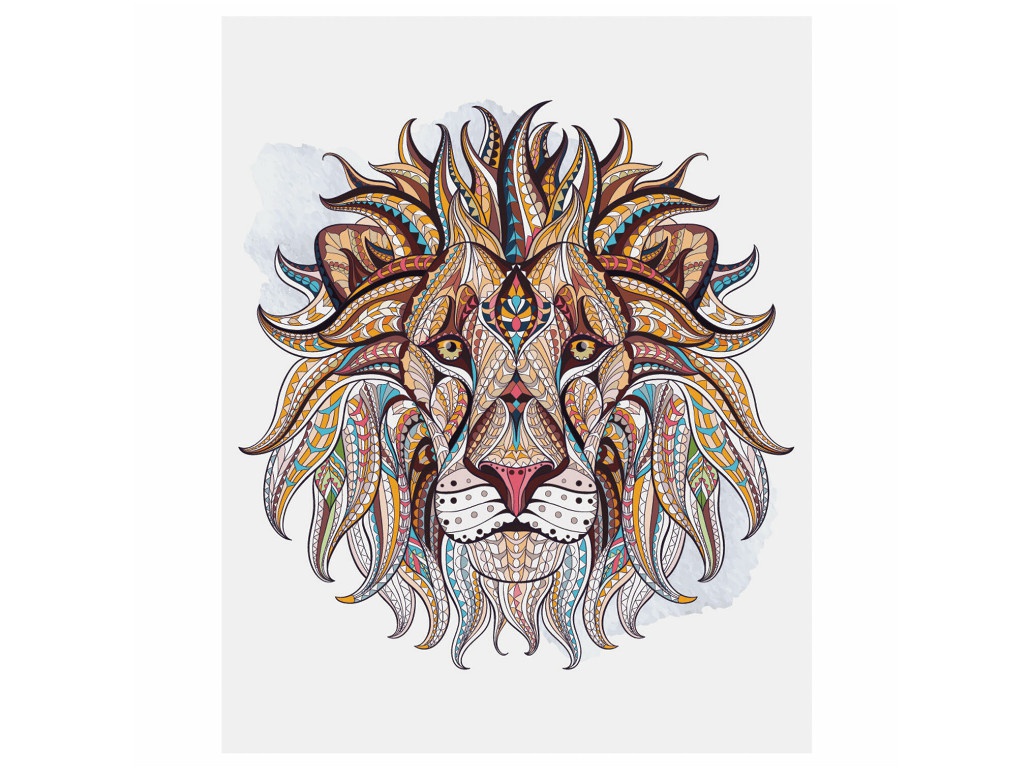 Картина по номерам Остров Сокровищ Этнический лев 40x50cm 663347