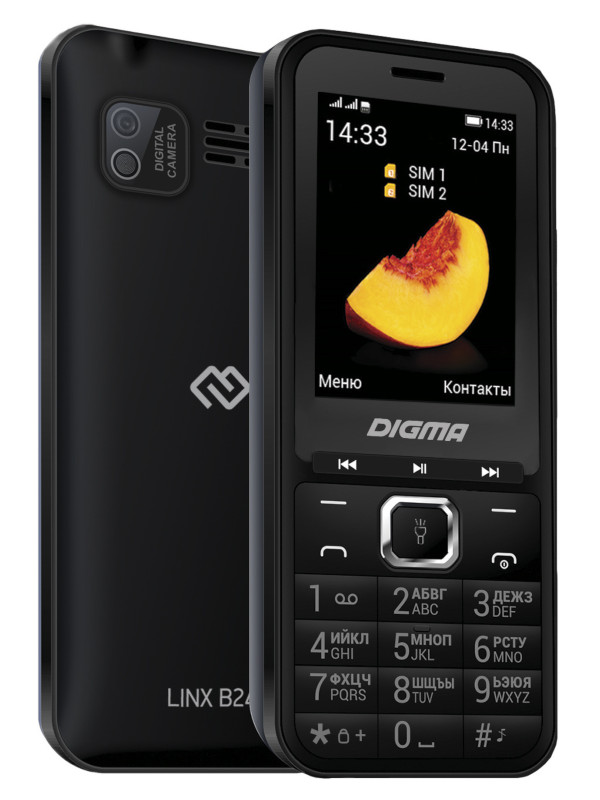 Сотовый телефон Digma LINX B241 Black