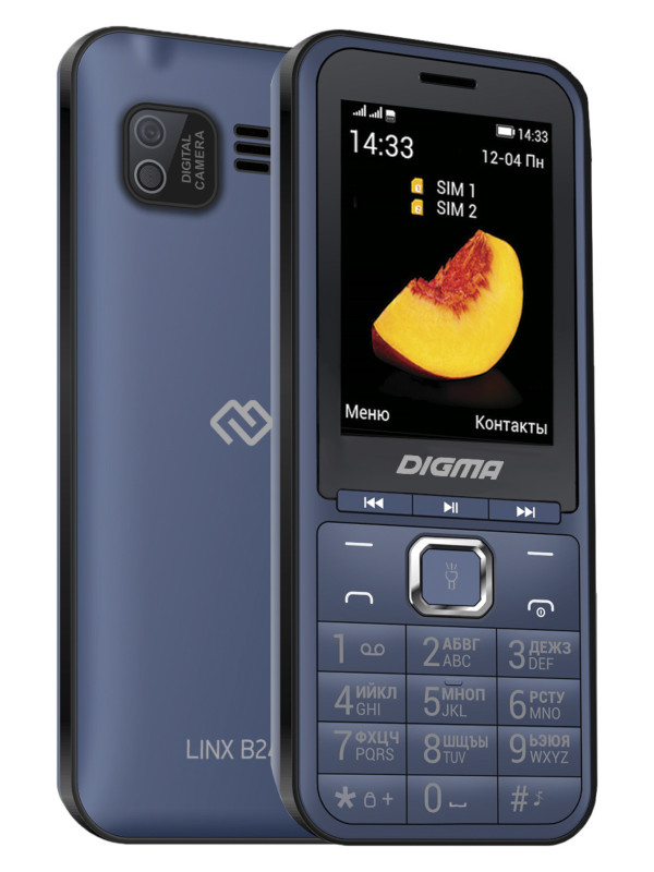 Сотовый телефон Digma LINX B241 Dark Blue