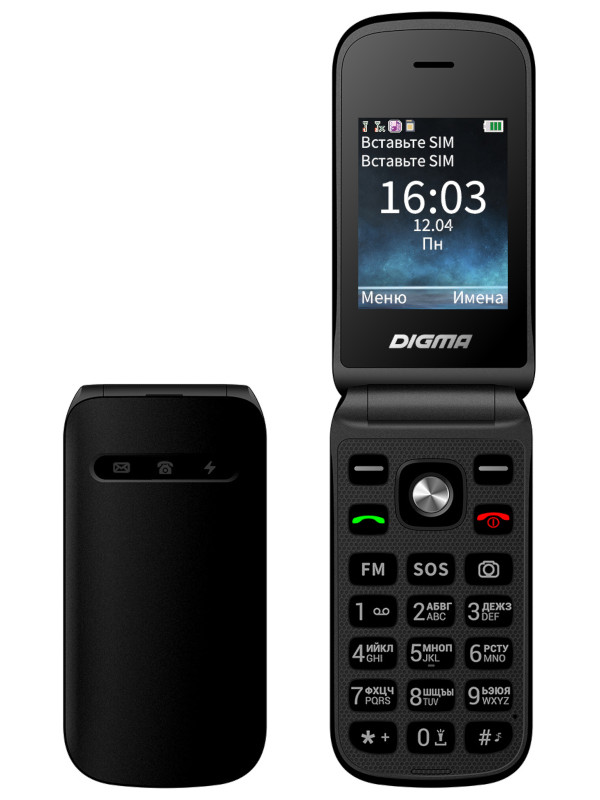 Сотовый телефон Digma VOX FS240 Black