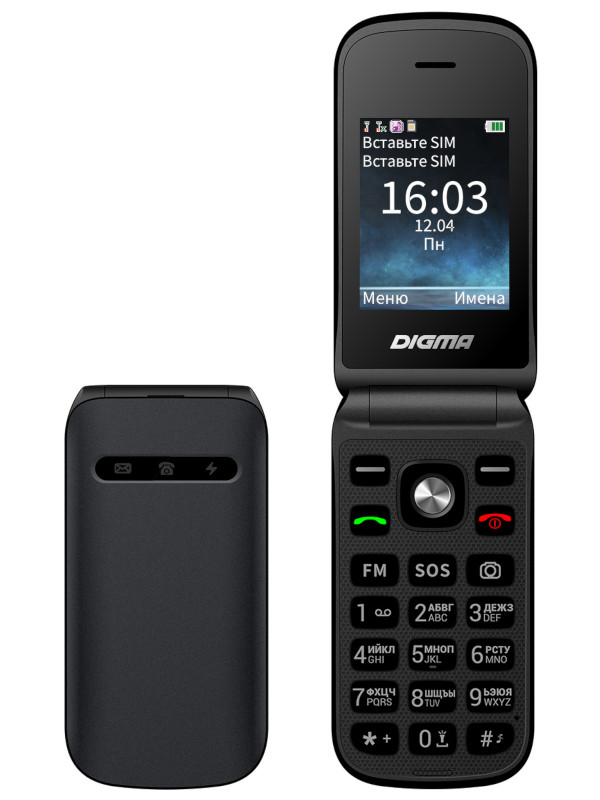 Сотовый телефон Digma VOX FS240 Grey сотовый телефон alcatel 2020x grey