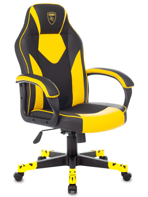 Компьютерное кресло Zombie Game 17 Yellow компьютерное кресло zombie driver yellow 1485773