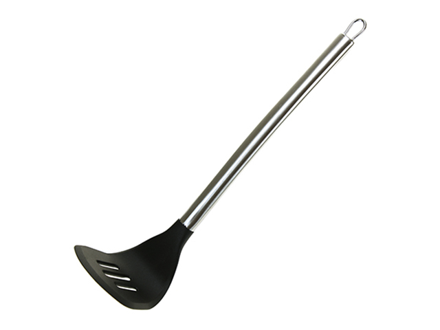Картофелемялка Дуэт 32x7.5cm для тефлоновой посуды пластмассовая c ручкой из нержавеющей стали Black SJZ-BN 1-8