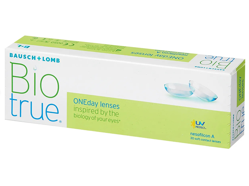 фото Контактные линзы bausch & lomb biotrue oneday (30 линз / 8.6 / -1) bausch &amp; lomb