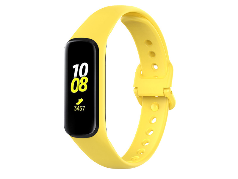 

Aксессуар Ремешок DF для Samsung Galaxy Fit 2 Silicone Yellow sClassicband-03, Samsung Galaxy Fit 2