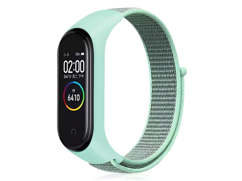 

Aксессуар Ремешок DF для Xiaomi Mi Band 3 / 4 / 5 / 6 / Smart Band 6 Nylon Mint xiNylonband-01, Xiaomi Mi Band 3 / 4 / 5 / 6 / Smart Band 6