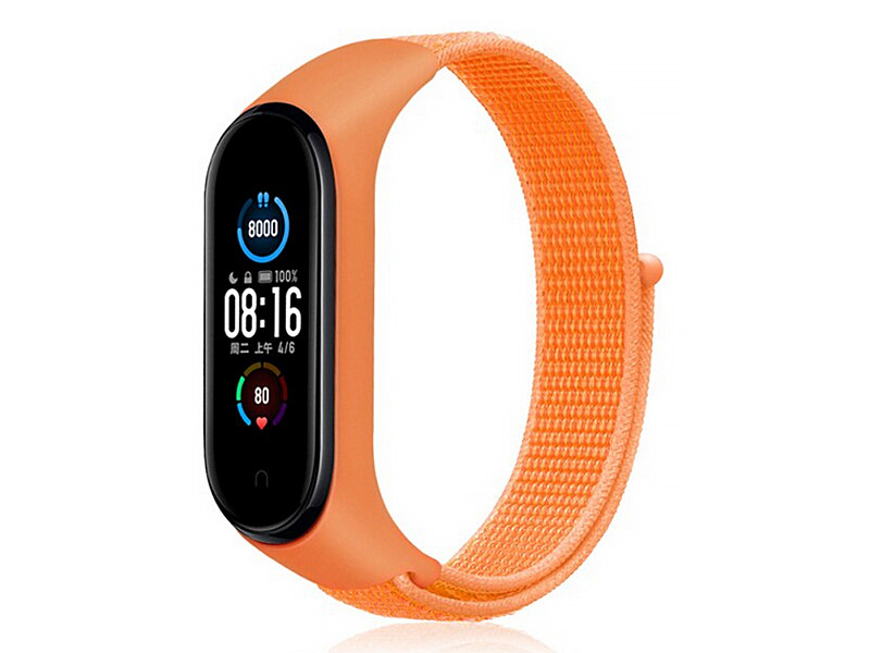 

Aксессуар Ремешок DF для Xiaomi Mi Band 3 / 4 / 5 / 6 / Smart Band 6 Nylon Orange xiNylonband-01, Xiaomi Mi Band 3 / 4 / 5 / 6 / Smart Band 6