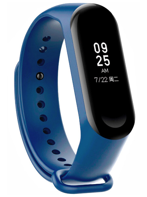 

Aксессуар Ремешок DF для Xiaomi Mi Band 3 / 4 Silicone Blue xiClassicband-02, Xiaomi Mi Band 3 / 4