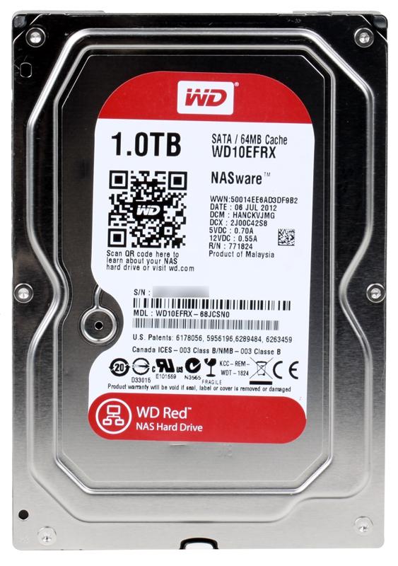 фото Жесткий диск western digital caviar 1tb red wd10efrx выгодный набор + серт. 200р!!!