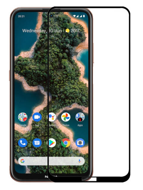 фото Защитное стекло pero для nokia x10 full glue black pgfg-nx10
