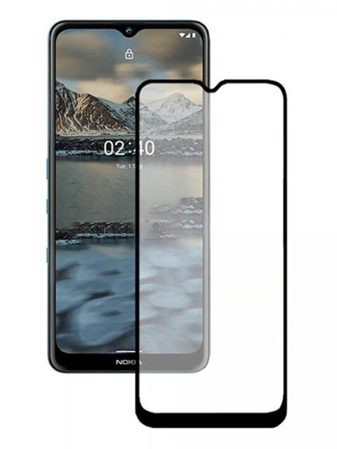 фото Защитное стекло pero для nokia 2.4 full glue black pgfg-n24