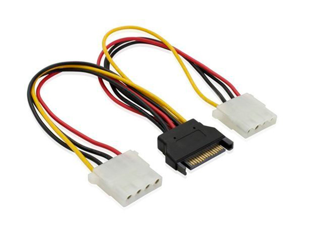 

Аксессуар GCR SATA 15pin - 2x Molex 4pin GC-ST212, GC-ST212