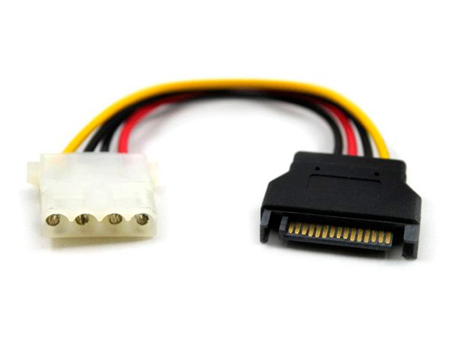 

Аксессуар GCR SATA 15pin - Molex 4pin 15cm GC-ST211, GC-ST211