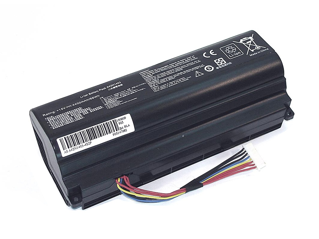 фото Аккумулятор vbparts (схожий с a42n1403-4s2p) для asus g751 15v 4400mah oem 065040