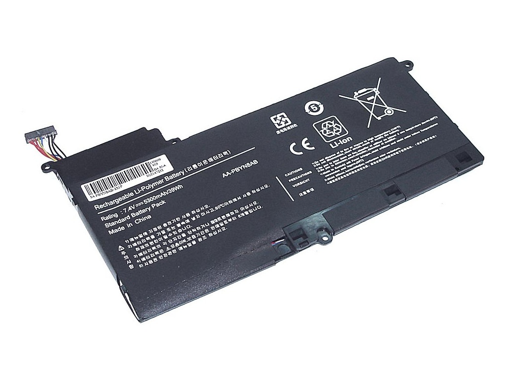 фото Аккумулятор vbparts (схожий с pbyn8ab) для samsung 530u 7.4v 5300mah oem 065010