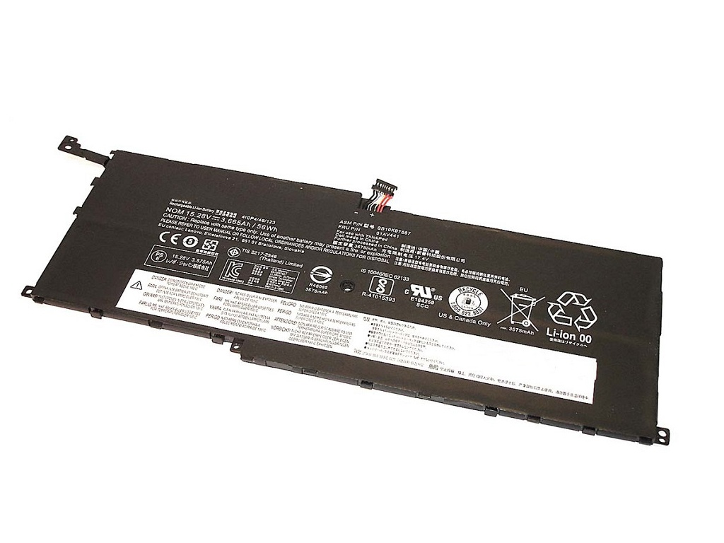 фото Аккумулятор vbparts (схожий с 01av441) для lenovo thinkpad x1 yoga 15.28v 56wh 056460