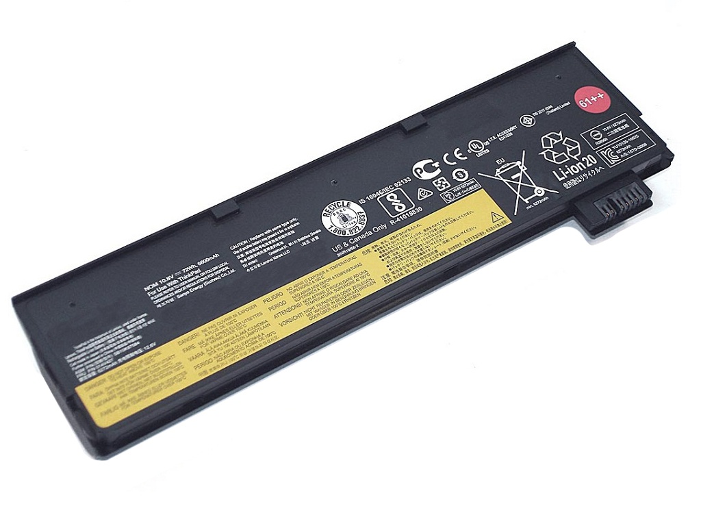 фото Аккумулятор vbparts (схожий с 01av427 61++) для lenovo p51s/t470 10.8v 72wh 065171