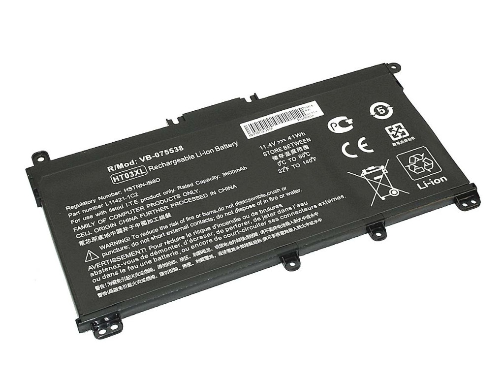 фото Аккумулятор vbparts (схожий с ht03-3s1p) для hp 250 g7 11.4v 41wh oem 075538