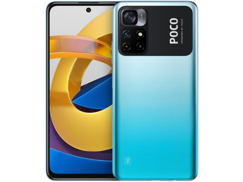 Сотовый телефон Poco M4 Pro 5G 6/128Gb Blue сотовый телефон honor 10 8gb ram 128gb blue