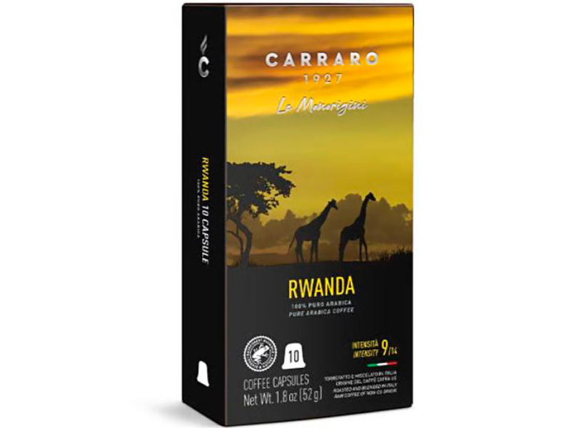 Капсулы для кофемашин Carraro Rwanda 10шт капсулы для кофемашин carraro crema espresso 10шт стандарта nespresso