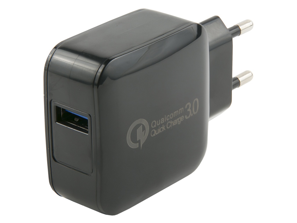 Зарядное устройство mObility mt-28 USB QC 3.0 Black УТ000018115