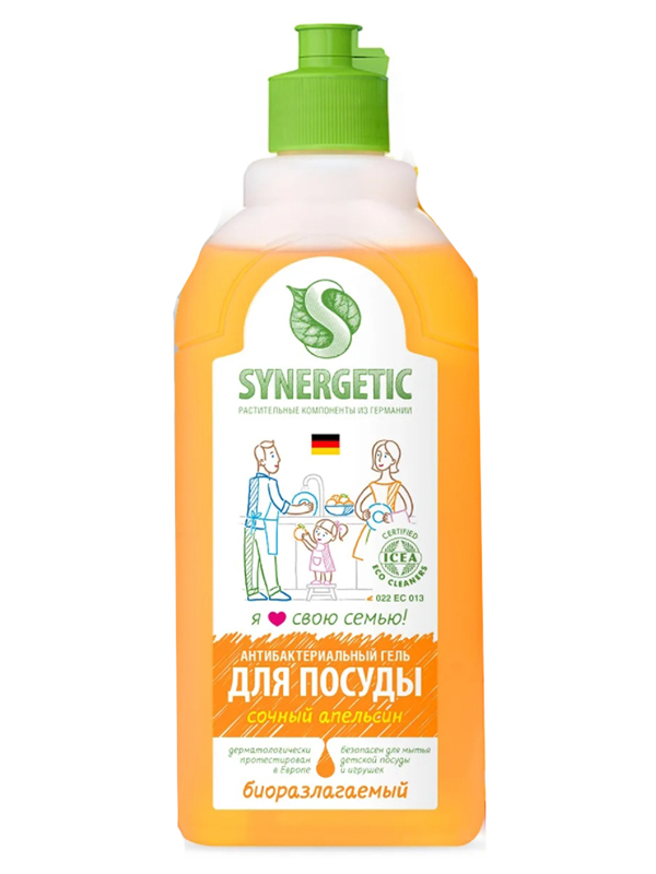 

Средство для мытья посуды Synergetic Апельсин 500ml 4623722258311, 4623722258311