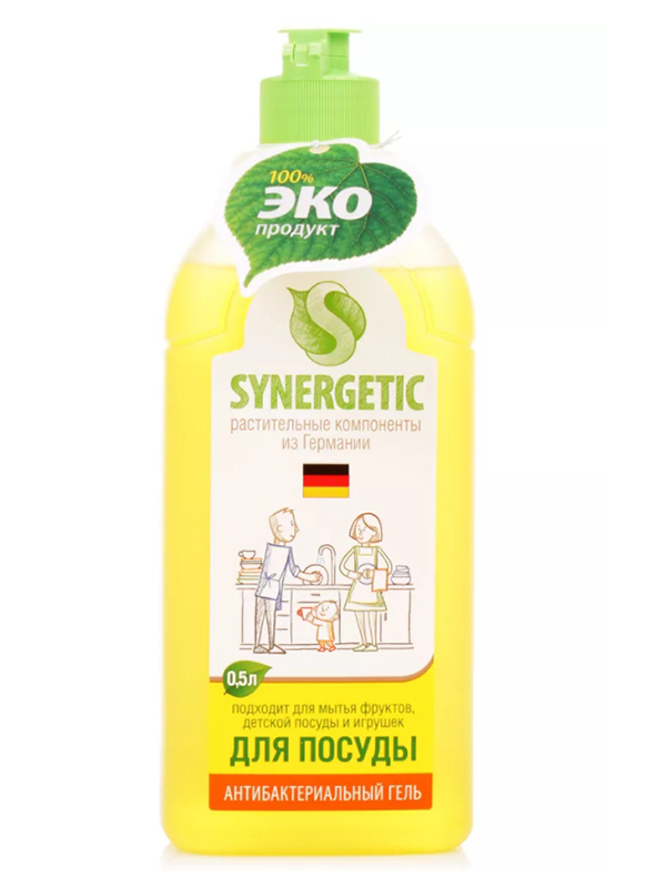 

Средство для мытья посуды Synergetic Лимон 500ml запасной блок 4607971451907, 4607971451907