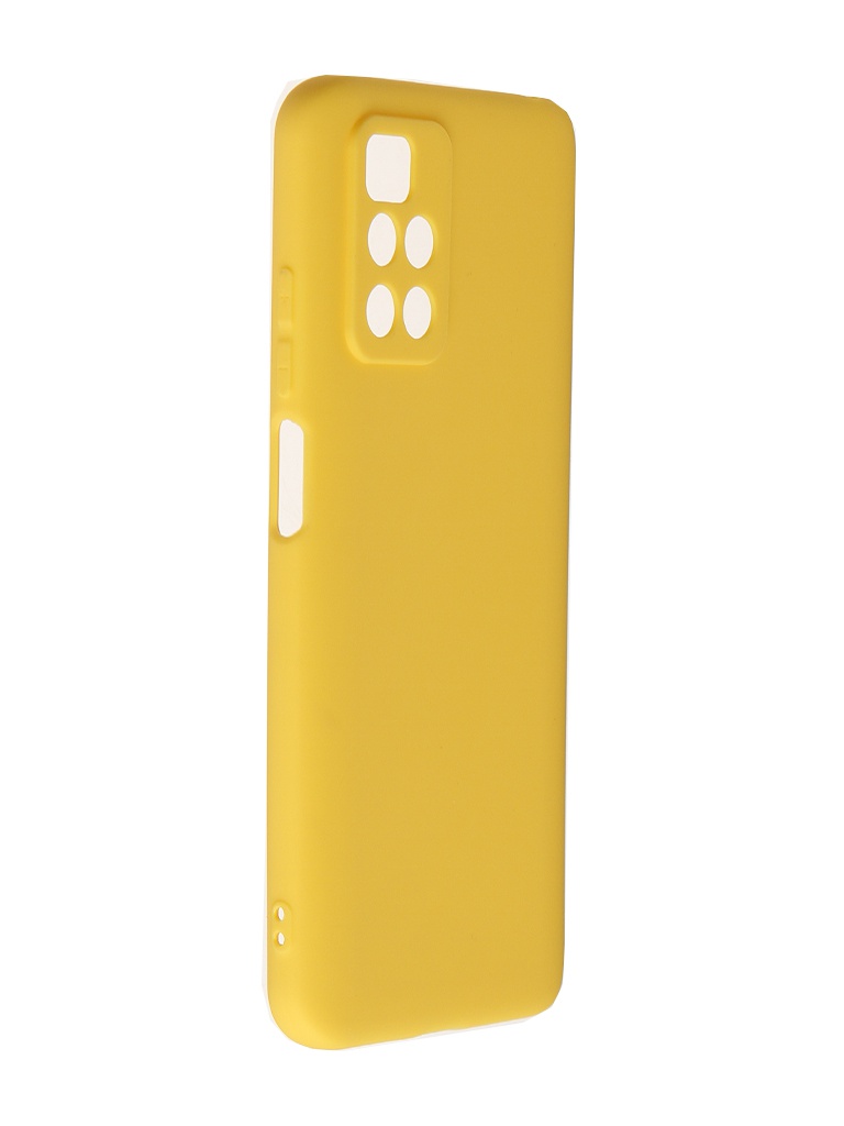 фото Чехол zibelino для xiaomi redmi 10 soft matte yellow zsm-xia-rdm-10-cam-yel