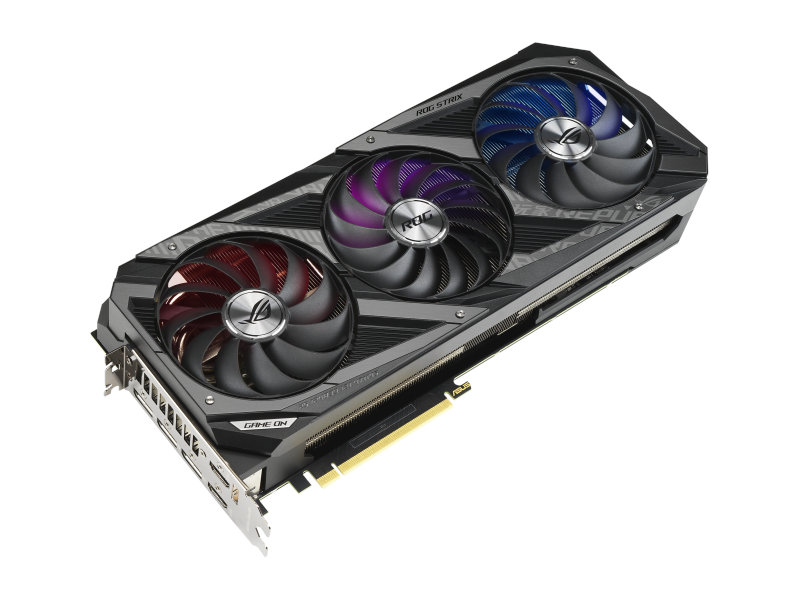 фото Видеокарта asus geforce rtx 3070 ti rog strix oc 1875mhz pci-e 4.0 8192mb 19000mhz 256-bit hdmi 3xdp hdcp rog-strix-rtx3070ti-o8g-gaming