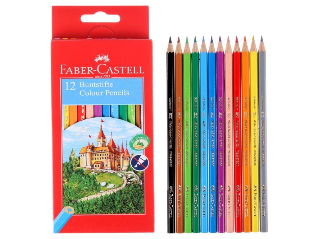 фото Карандаши цветные faber-castell eco замок 12 цветов 120112