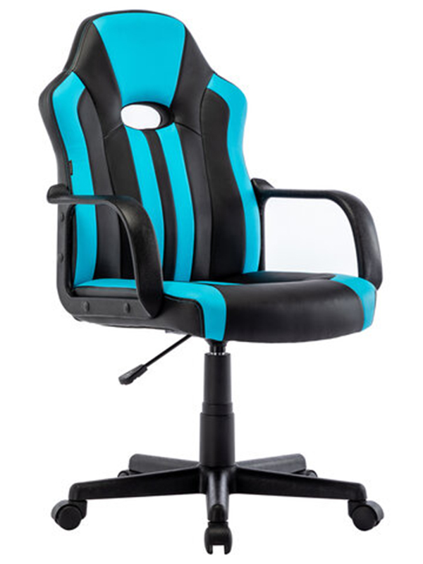 Компьютерное кресло Brabix Stripe GM-202 Black-Light Blue 532509