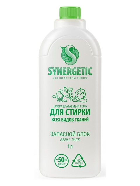 

Средство Гель для стирки Synergetic универсальный 1L запасной блок 4607971452003, 4607971452003