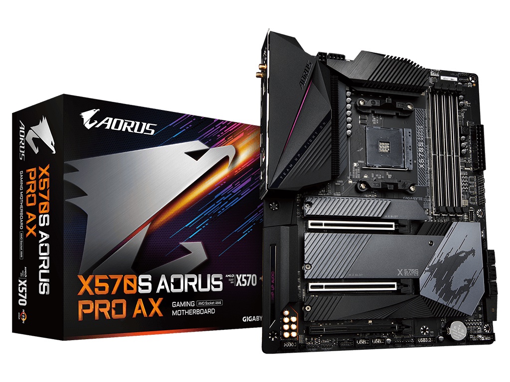 фото Материнская плата gigabyte x570s aorus pro ax