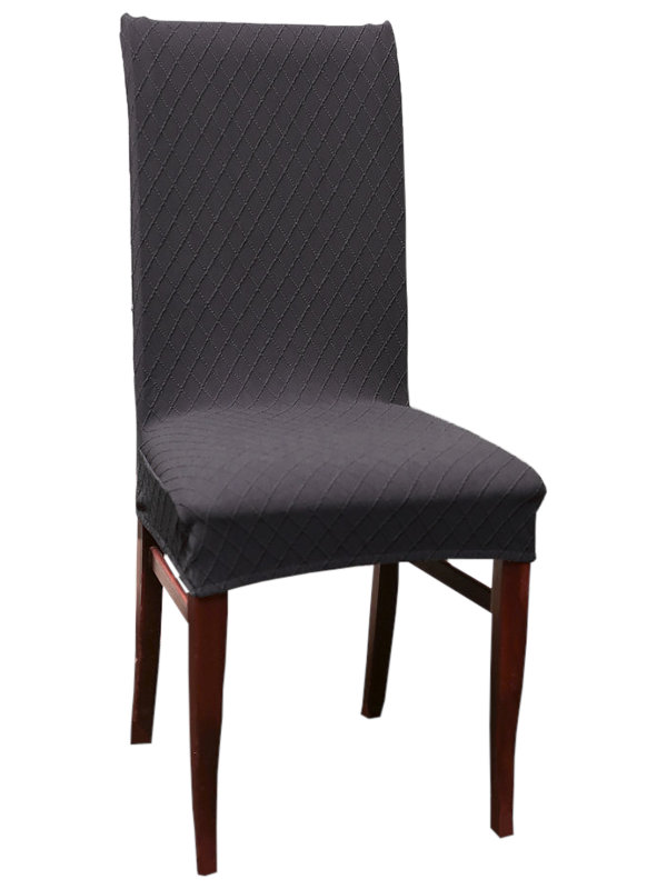фото Чехол на стул luxalto fukra rhombus t001 dark grey 11305