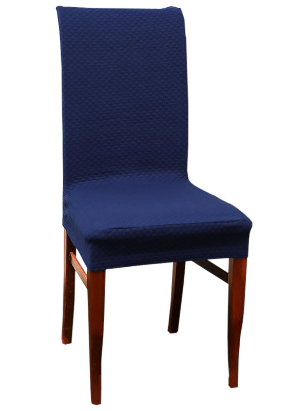 Чехол на стул LuxAlto Quilting W001 Dark Blue 11347