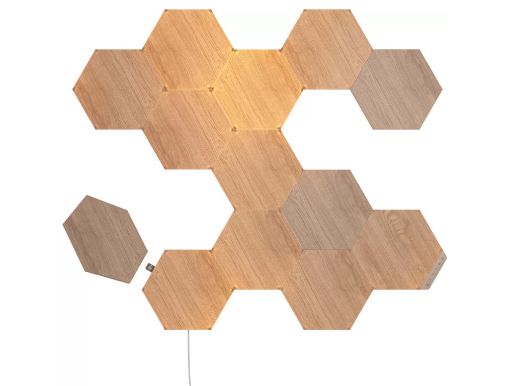 Светильник Nanoleaf Elements Wood Look Hexagons Starter Kit EU NL52-K-3002HB-13PK
